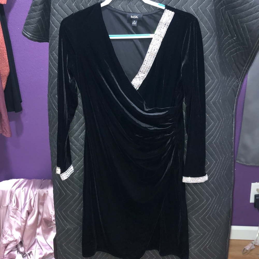 MSK medium black dress.